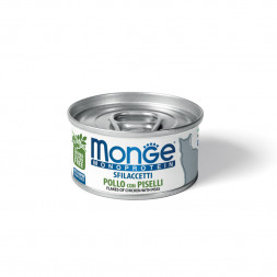 Monge Cat Monoprotein влажный корм для взрослых кошек с курицей и горошкомв консервах 80 г (24 шт в уп)