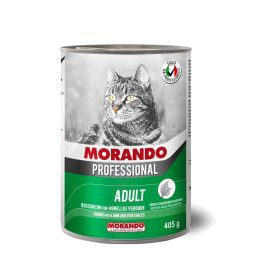 Morando Professional консервированный корм для кошек кусочки с ягенком и овощами, в консервах - 405 г х 24 шт