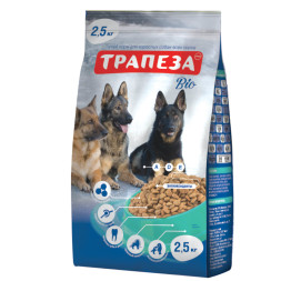 Трапеза Био сухой корм для собак с говядиной - 2,5 кг
