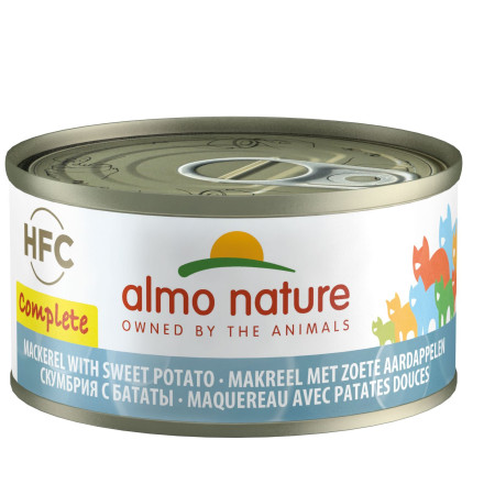 Almo Nature HFC консервы для взрослых кошек с скумбрией и бататом - 70 г x 24 шт