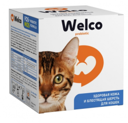Welco &quot;Здоровая кожа и блестящая шерсть&quot; лакомство для кошек - 35 мл (7 шт/упак)