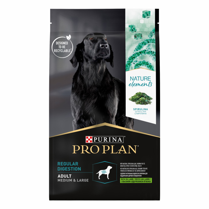 Purina Pro Plan Nature Elements сухой корм для взрослых собак средних и крупных пород, с высоким содержанием ягненка - 2 кг