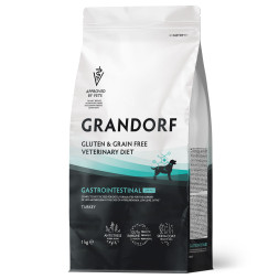 Grandorf Veterinary Diet Dog Gastrointestinal Low Fat сухой диетический корм для собак, способствующий регуляции метаболизма липидов при гиперлипидемии - 1 кг
