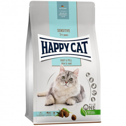 Happy Cat Sensitive Haut &amp; Fell сухой корм для взрослых кошек с чувствительной кожей - 4 кг