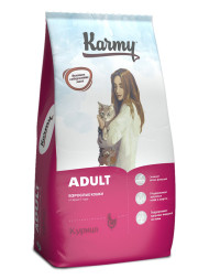Karmy Adult сухой корм для взрослых кошек, с курицей - 10 кг