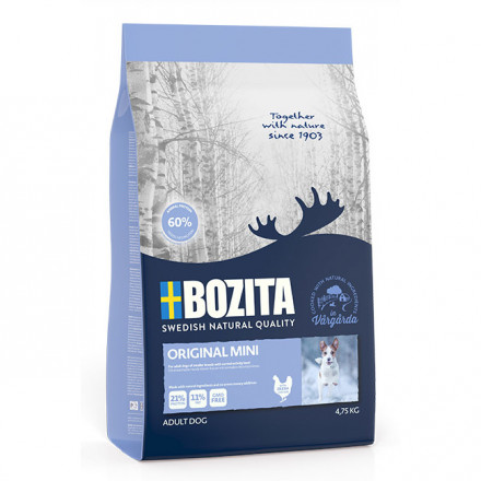 Bozita Original Mini сухой корм для собак мелких пород с курицей - 4,75 кг