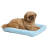 Лежанка MidWest Fashion для собак и кошек плюшевая 56х45 см, голубая