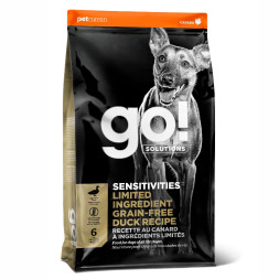 Go! Solutions Sensitivities сухой беззерновой корм для щенков и собак с чувствительным пищеварением с уткой - 5,44 кг