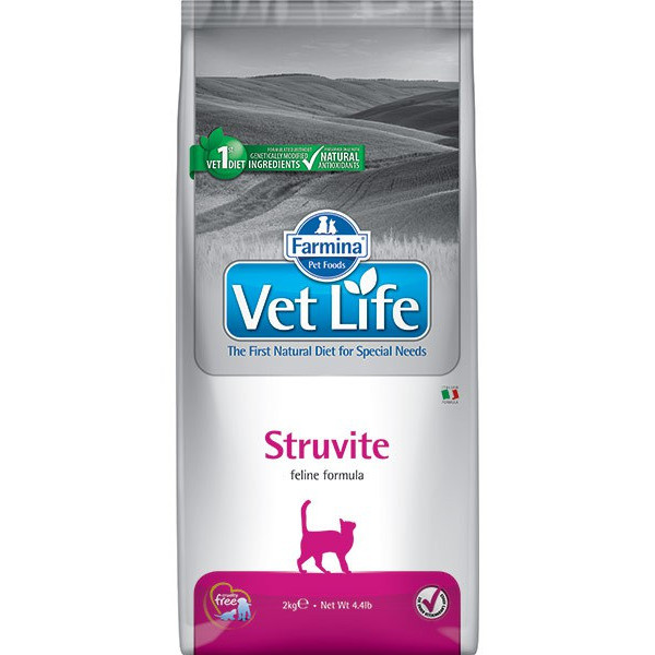 Farmina Vet Life Cat Struvite сухой корм для взрослых кошек при МКБ струвитного типа - 10 кг