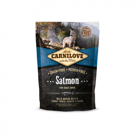 Сухой корм Carnilove Salmon for Adult Dogs для взрослых собак всех пород с лососем беззерновой - 1,5 кг
