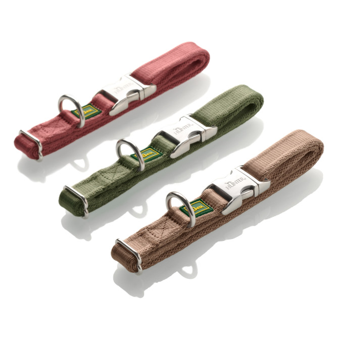 Hunter ALU-Strong Inari ошейник для собак, M (40-55 см), нейлон с металлической застежкой, бежевый