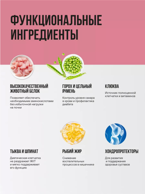 BOWL WOW сухой корм для щенков средних пород с индейкой, рисом и клюквой - 2 кг