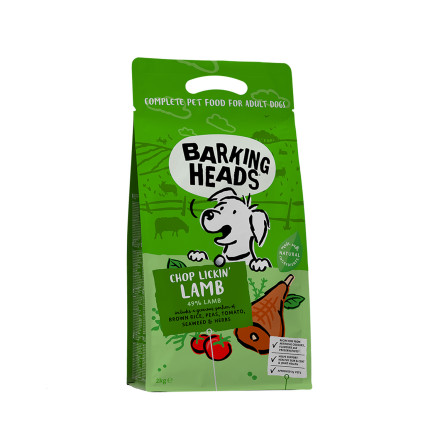 Barking Heads Chop Lickin Lamb для собак с ягненком и рисом - 2 кг