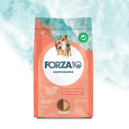 Forza10 Maintenance сухой корм для взрослых собак всех пород, склонных к полноте, с тунцом и рисом - 12 кг