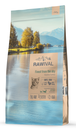 Rawival Finest from the Sky сухой корм для котят с уткой и индейкой - 5 кг