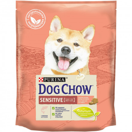 Сухой корм Purina Dog Chow Sensitive для собак с чувствительным пищеварением с лососем - 800 г