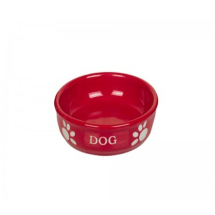 Nobby миска керамическая с надписью &quot;Dog&quot;, красная - 460 мл