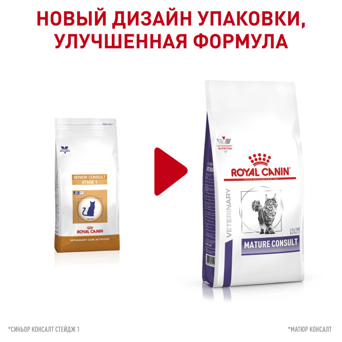 Royal Canin Senior Consult Stage 1 сухой корм с птицей для пожилых кошек и котов всех пород старше 7 лет без видимых признаков старения - 1,5 кг