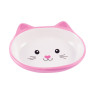 Изображение товара Mr.Kranch миска керамическая для кошек Мордочка кошки, 160 мл, розовая