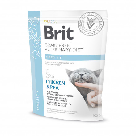 Brit VDC Obesity сухой беззерновой корм для кошек с избыточным весом с курицей - 400 г