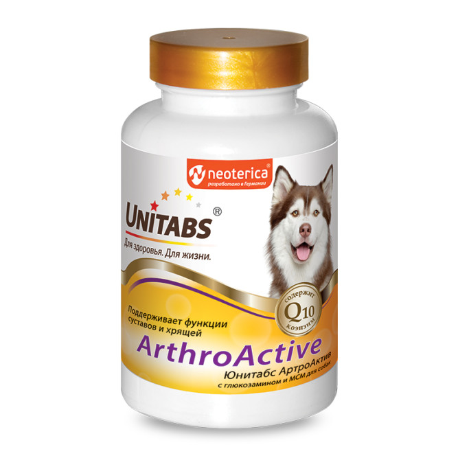 Unitabs ArthroАctive с Q10 для собак - 100 табл.