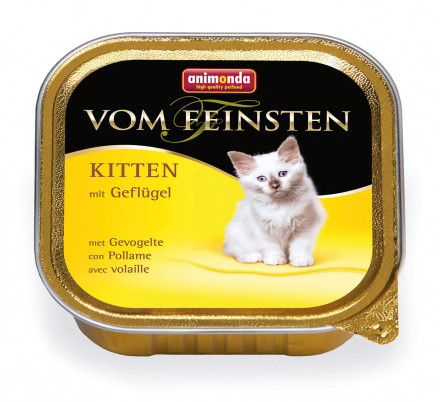 Animonda Vom Feinsten Kitten влажный корм для котят с домашней птицей - 100 г (32 шт в уп)