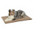 Лежанка MidWest Micro Terry для собак и кошек плюшевая 103х68 см, серо-коричневая