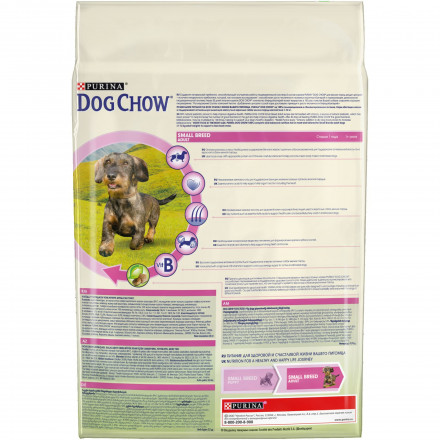Сухой корм Purina Dog Chow для взрослых собак мелких пород от 1 года с курицей - 2.5 кг