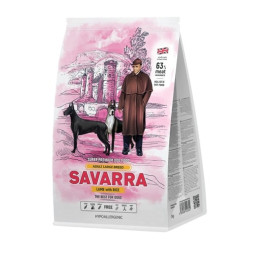 Savarra Adult Dog Large Breed сухой корм для взрослых собак крупных пород с ягненком и рисом - 12 кг