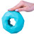 Playology CHANNEL CHEW RING хрустящее жевательное кольцо-многогранник для собак с ароматом арахиса, голубой