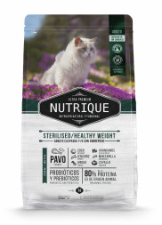 Vitalcan Nutrique Cat Adult Sterilised/Healthy Weight сухой корм для взрослых стерилизованных кошек, для контроля веса, с индейкой - 350 г