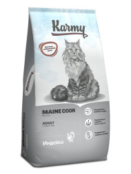 Karmy Maine Coon сухой корм для взрослых кошек породы Мейн-кун, с индейкой - 10 кг