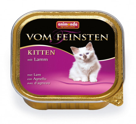 Animonda Vom Feinsten Kitten влажный корм для котят с ягненком - 100 г (32 шт в уп)
