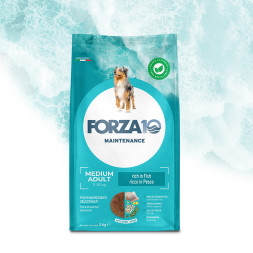 Forza10 Maintenance сухой корм для взрослых собак средних пород с треской, голубым тунцом и лососем - 12 кг