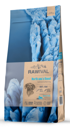 Rawival North Sea’s Finest сухой корм для взрослых собак средних и крупных пород с лососем и сельдью - 2,5 кг