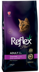 Reflex Plus Adult Cat Food Gourmet Multicolor сухой корм для кошек - 15 кг