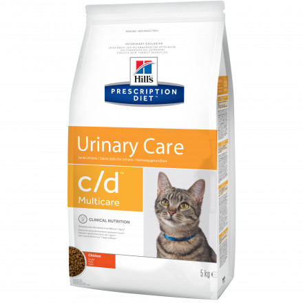 Hills Prescription Diet c/d Multicare Urinary Care сухой диетический корм для кошек для поддержания здоровья мочевыводящих путей с курицей - 10 кг