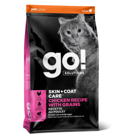 GO! Skin + Coat Chicken сухой корм для котят и кошек с цельной курицей, фруктами и овощами - 1,36 кг