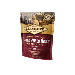 Carnilove Lamb &amp; Wild Boar for Adult Cats Sterilised сухой корм для стерилизованных кошек с ягненком и диким кабаном - 400 г