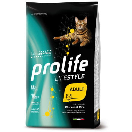 Prolife Lifestyle Adult сухой корм для кошек с курицей и рисом - 1,5 кг