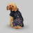 United Pets Easy 40 дождевик для собак, черный с разноцветными булавками