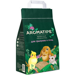 AromatiPet древесный наполнитель для птиц и грызунов - 5 л (3 кг)