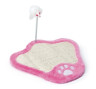 Изображение товара Camon когтеточка для кошек с мышкой на пружине, розовая, 40х33 см