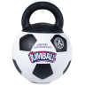 Изображение товара GiGwi JUMBALL игрушка для собак Мяч футбольный c ручкой, белый, 26 см