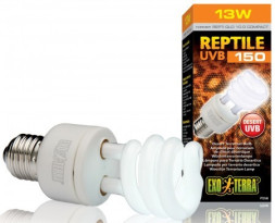 Exo Terra Reptile UVB150 Former UVB10.0 Compact лампа для пустынного террариума, 13 W