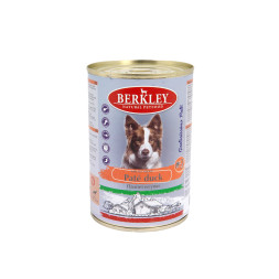 Berkley №3 влажный корм для взрослых собак, с уткой, паштет - 400 г x 24 шт