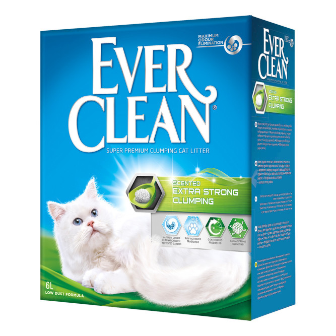 Ever Clean Extra Strong Clumping Scented наполнитель комкующийся с ароматом свежести - 6 л