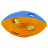 Игрушка для собак Nerf Мяч гандбольный двухцветный светящийся - 10 см