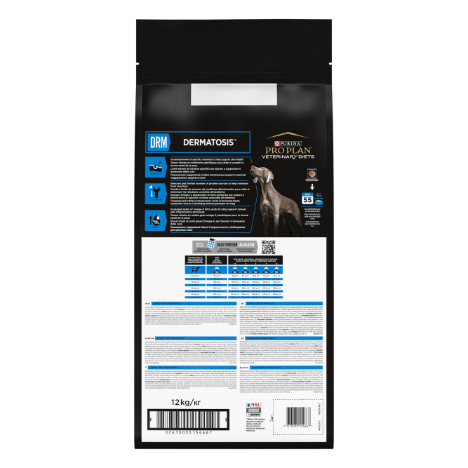 Pro Plan Veterinary DRM Dermatosis сухой корм для взрослых собак при дерматозах - 12 кг