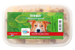 TiTBiT лакомство для собак рогалики из кожи с начинкой - 400 г (3,3 л)